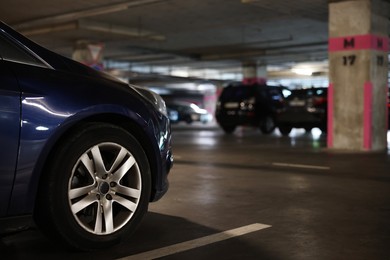 Photo of View of many cars in underground parking