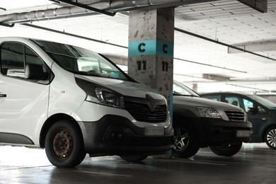 Photo of View of many cars in underground parking