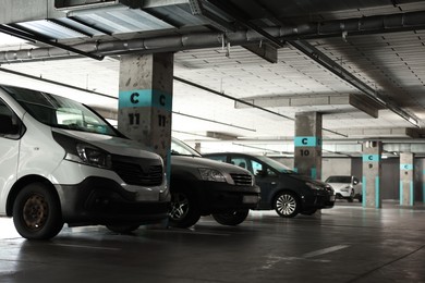 Photo of View of many cars in underground parking