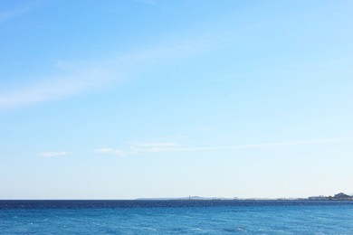 Photo of Beautiful view of wavy sea on sunny day