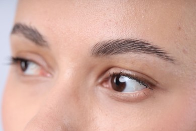 Photo of Closeup view of woman with normal skin