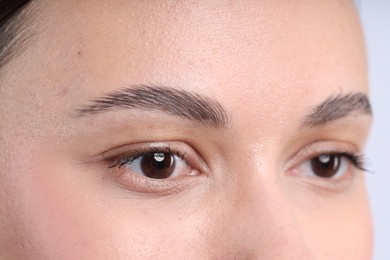 Photo of Closeup view of woman with normal skin