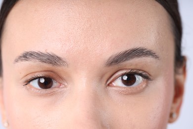 Photo of Closeup view of woman with normal skin