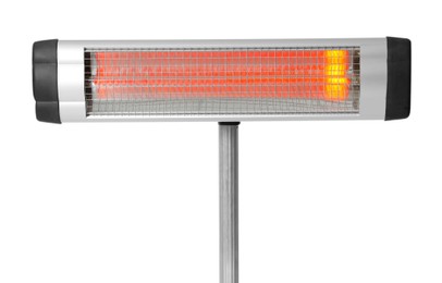 Photo of One modern electric heater isolated on white