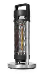 Photo of One modern electric heater isolated on white