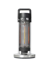 Photo of One modern electric heater isolated on white
