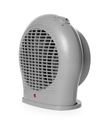 Photo of Modern electric fan heater isolated on white