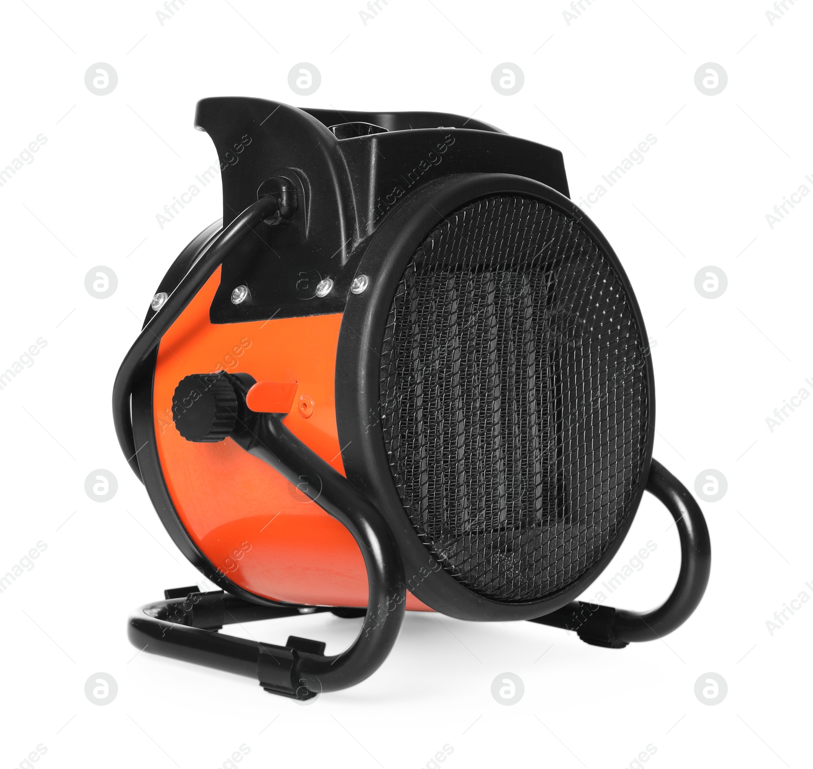 Photo of Modern electric fan heater isolated on white