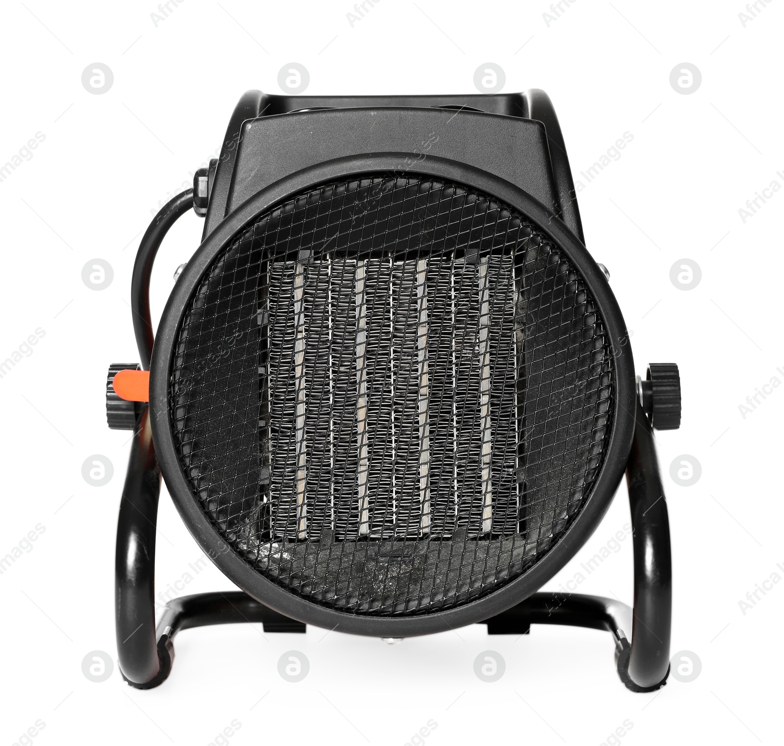 Photo of Modern electric fan heater isolated on white