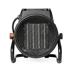 Photo of Modern electric fan heater isolated on white