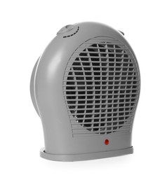 Photo of Modern electric fan heater isolated on white