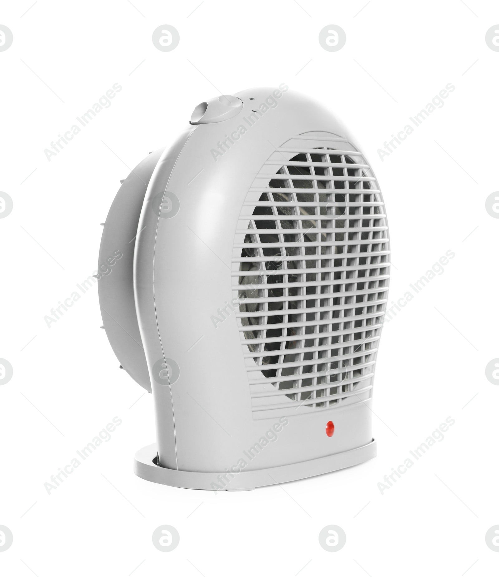 Photo of Modern electric fan heater isolated on white