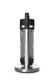 Photo of One modern electric heater isolated on white