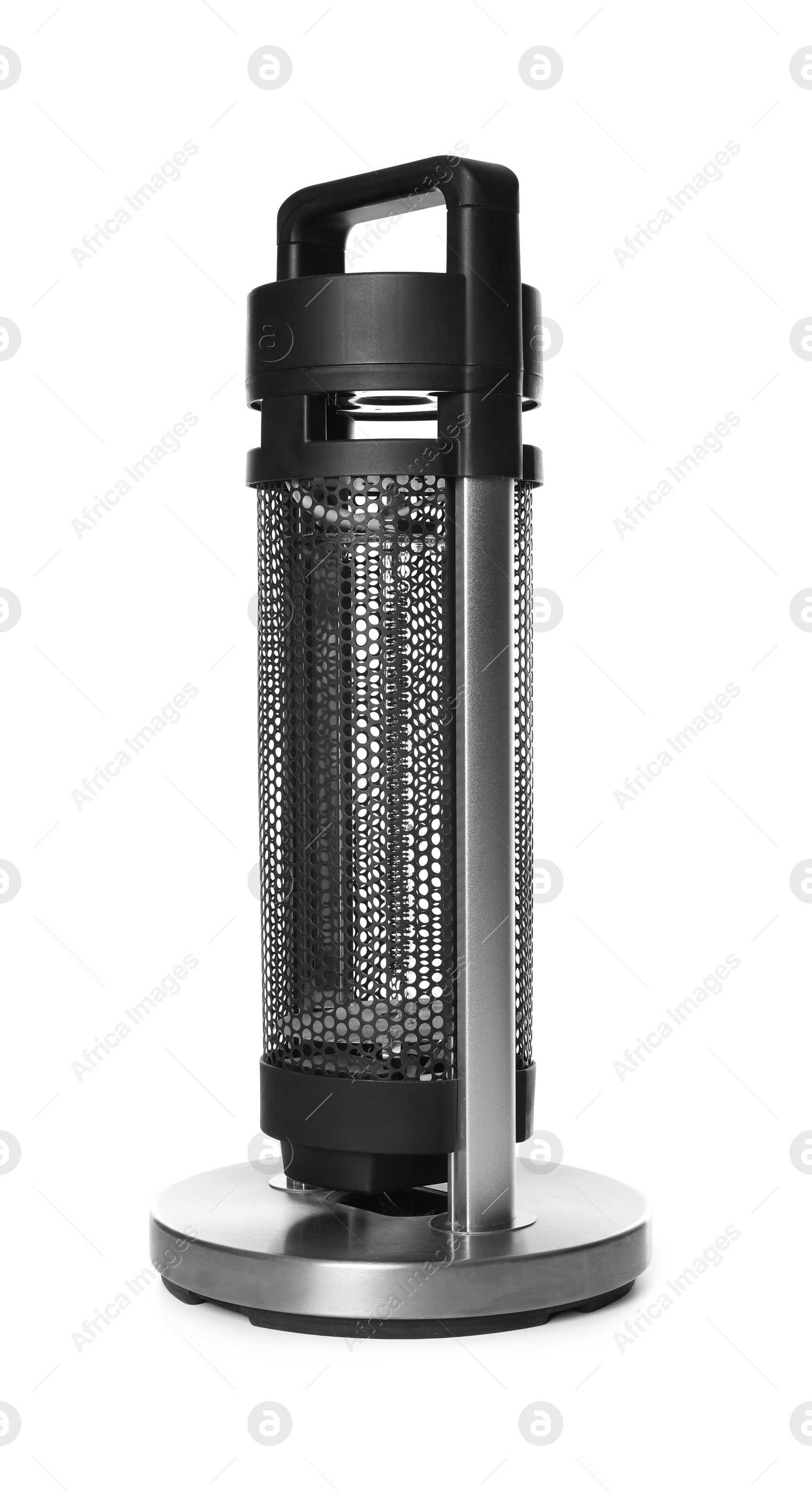 Photo of One modern electric heater isolated on white