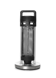 Photo of One modern electric heater isolated on white