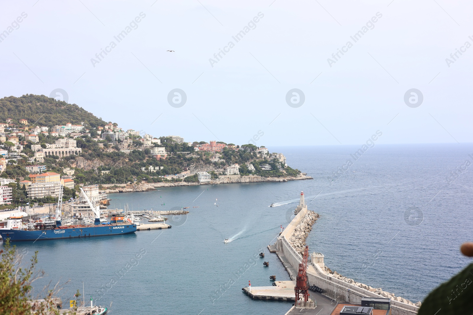 Photo of Nice, France - August 24, 2025: Picturesque view of harbor and city