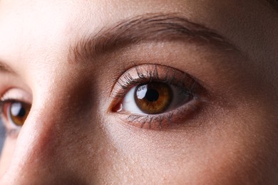 Photo of Closeup view of woman with beautiful eyes