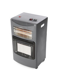 Photo of One electric heater isolated on white. Domestic appliance