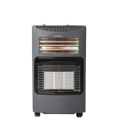 Photo of One electric heater isolated on white. Domestic appliance