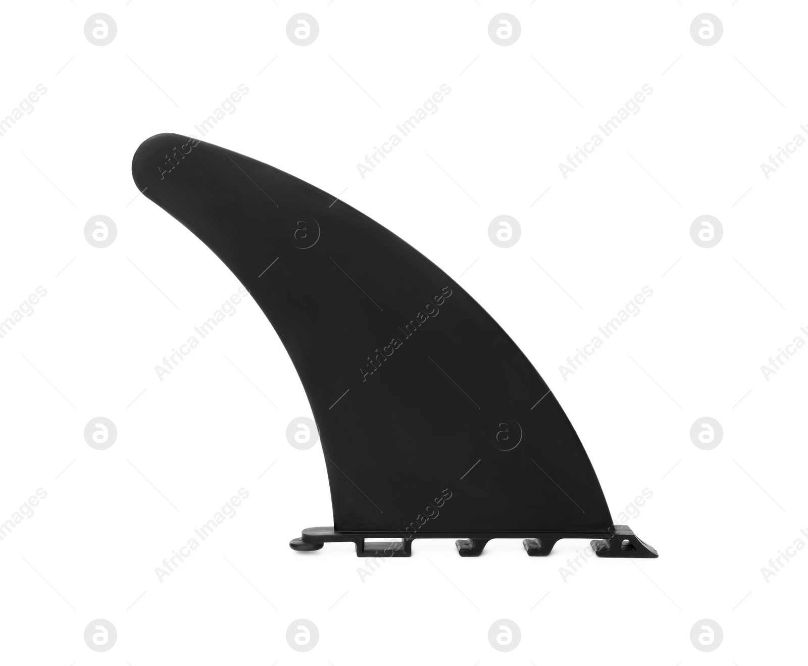 Photo of Fin for SUP board isolated on white. Water sport