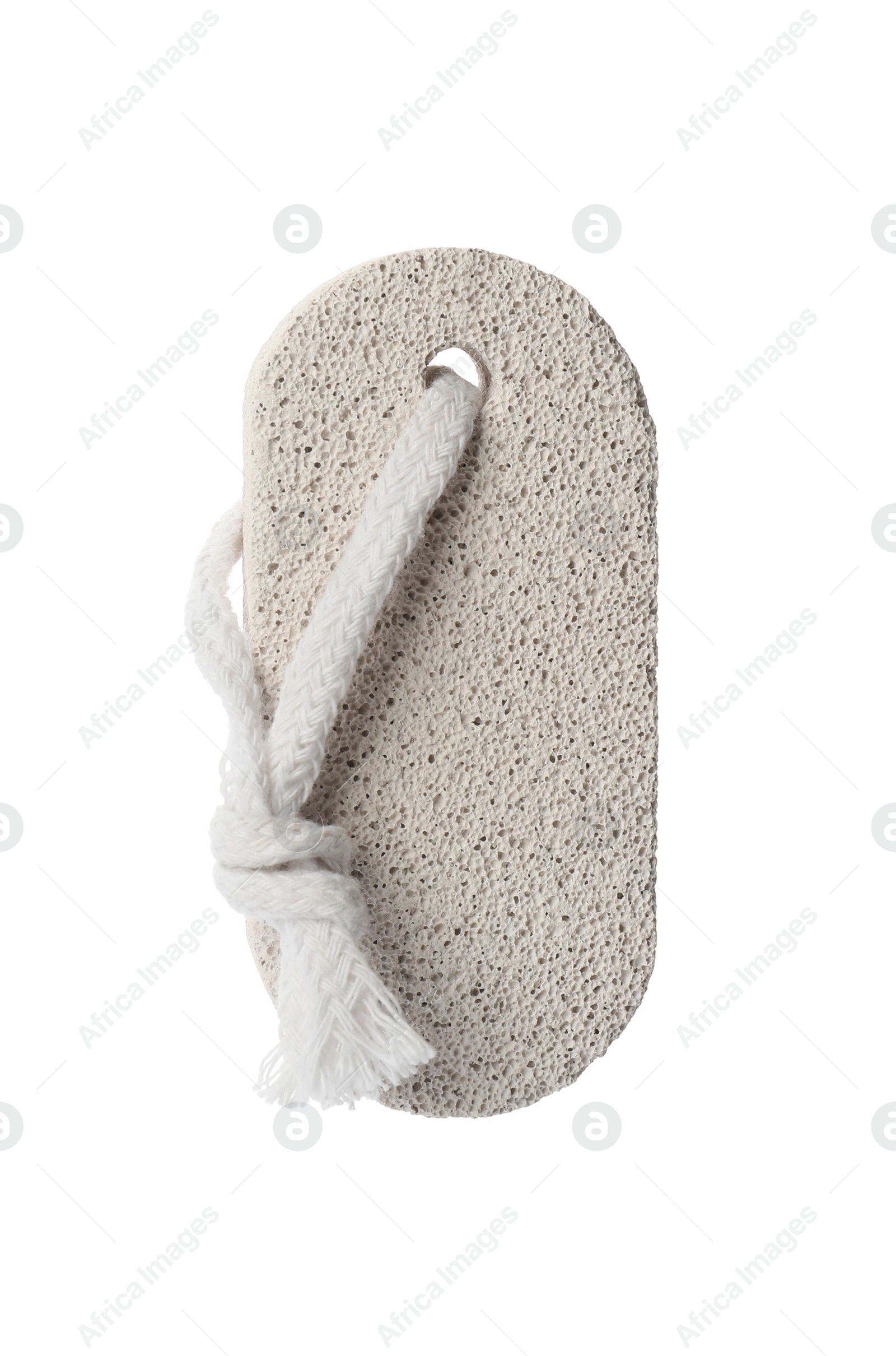 Photo of Pumice stone isolated on white. Pedicure tool