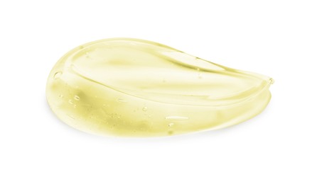 Sample of cosmetic gel isolated on white