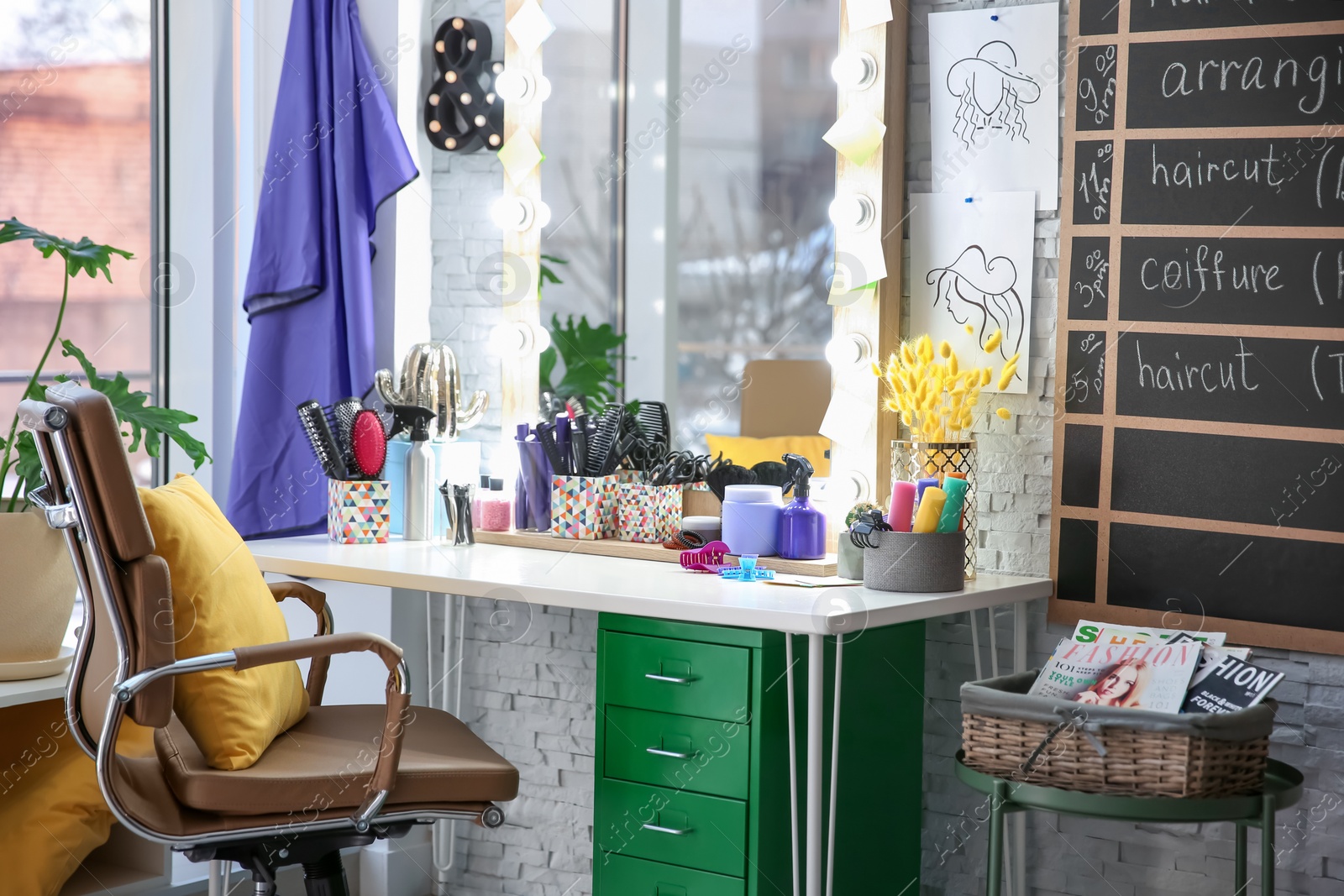 Photo of Hairdresser's workplace in salon