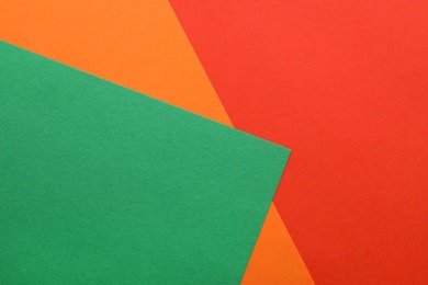 Photo of Colorful paper sheets as background, top view