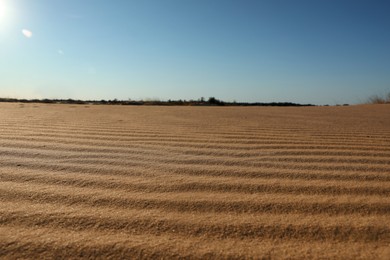 Photo of Picturesque view of desert on sunny day