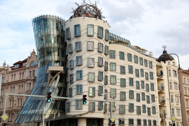 Photo of PRAGUE, CZECH REPUBLIC - APRIL 25, 2019: Beautiful view of Dancing House