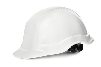 Photo of Safety hardhat isolated on white. Construction tool