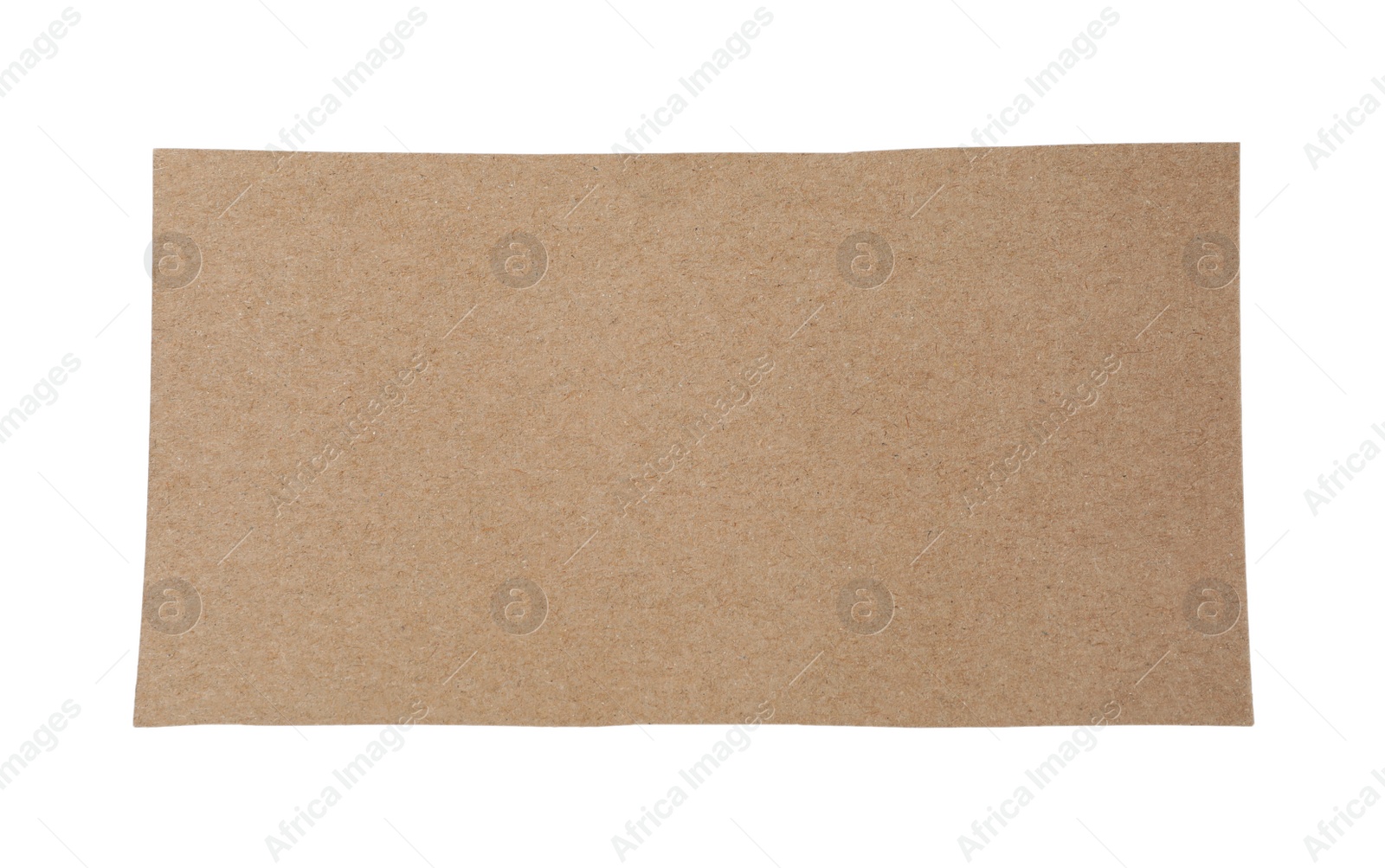 Photo of Piece of blank notebook paper isolated on white. Space for design