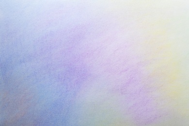 Photo of Abstract colorful background, closeup. Painted sheet of paper