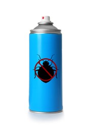 Image of Tick spray isolated on white. Insect repellent 