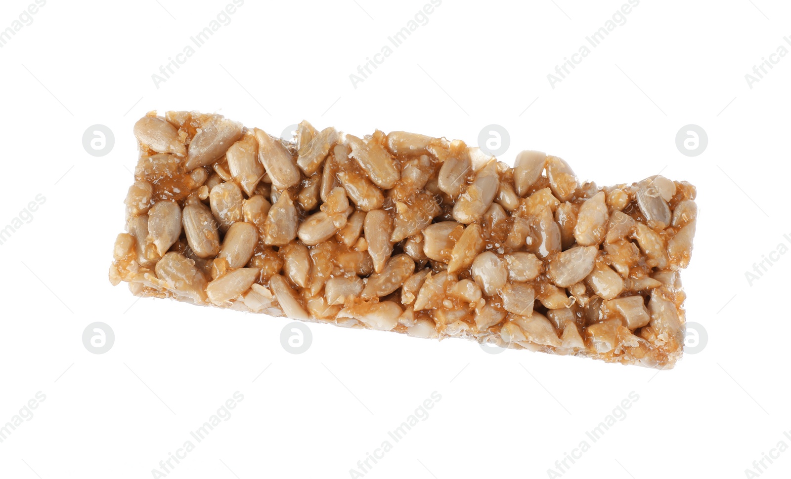 Photo of Delicious sweet kozinaki bar isolated on white