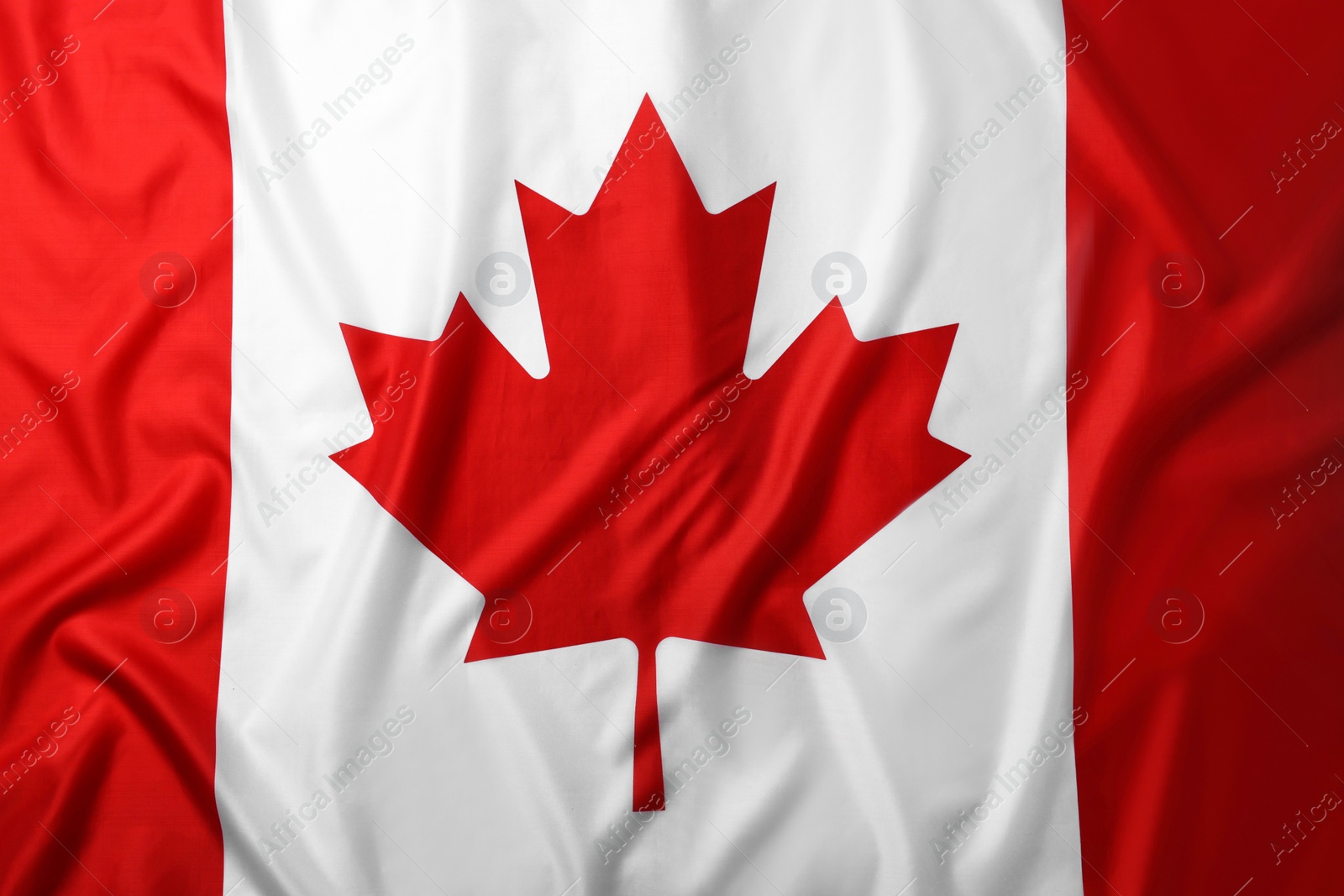 Photo of Flag of Canada as background, top view