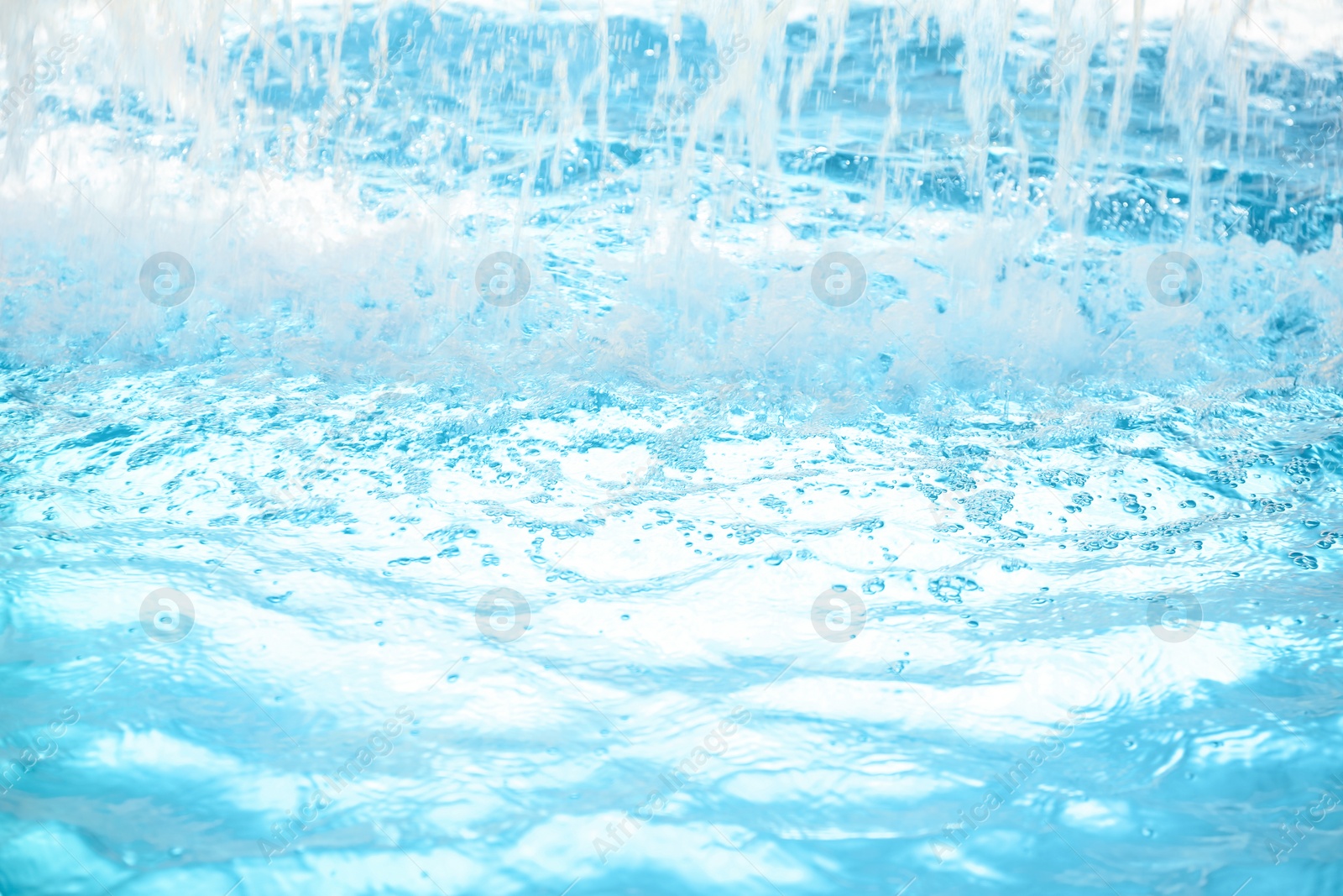 Photo of View of water splashing in swimming pool