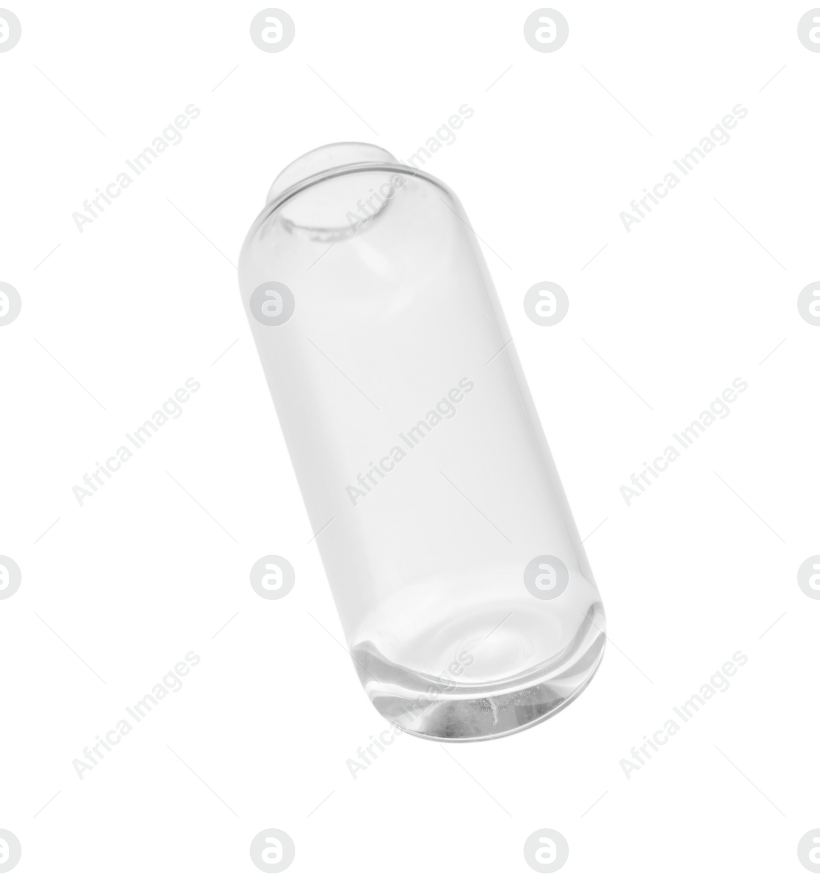 Photo of Open empty glass ampoule isolated on white