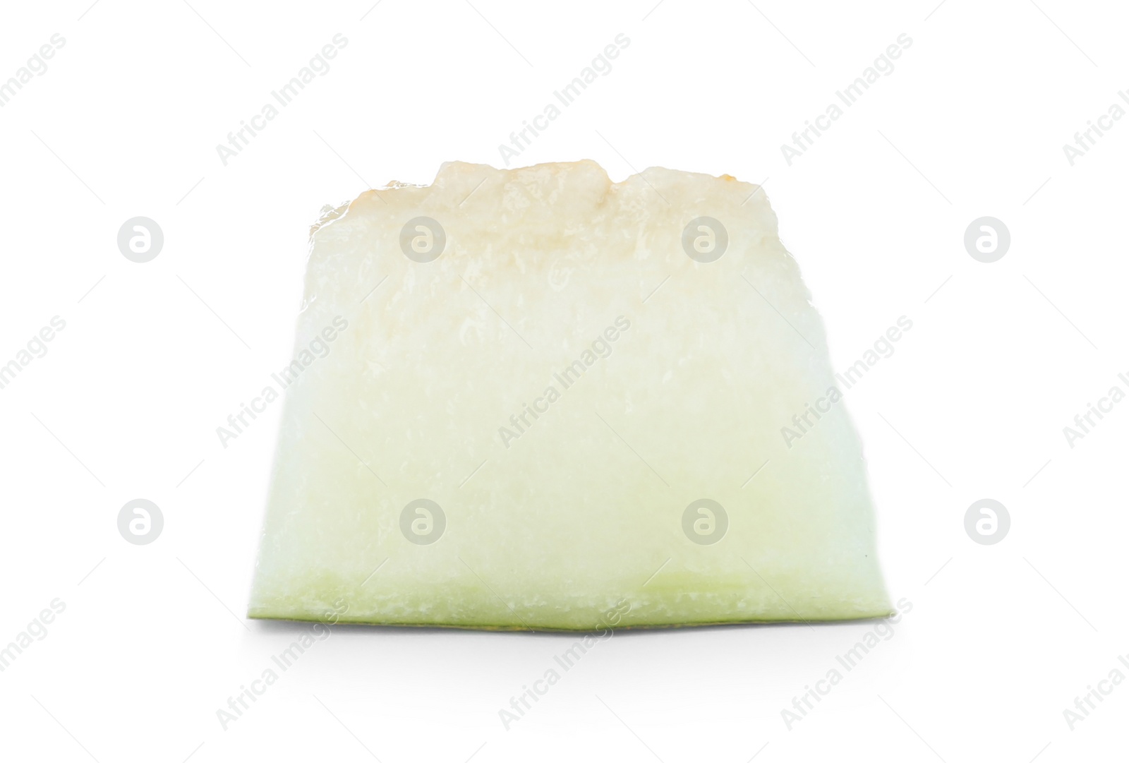 Photo of Piece of fresh tasty melon isolated on white