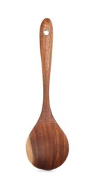 Wooden spoon isolated on white. Kitchen utensil