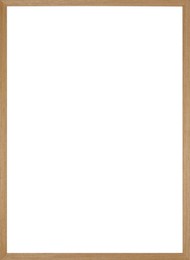 Wooden frame with blank white background. Mockup for design