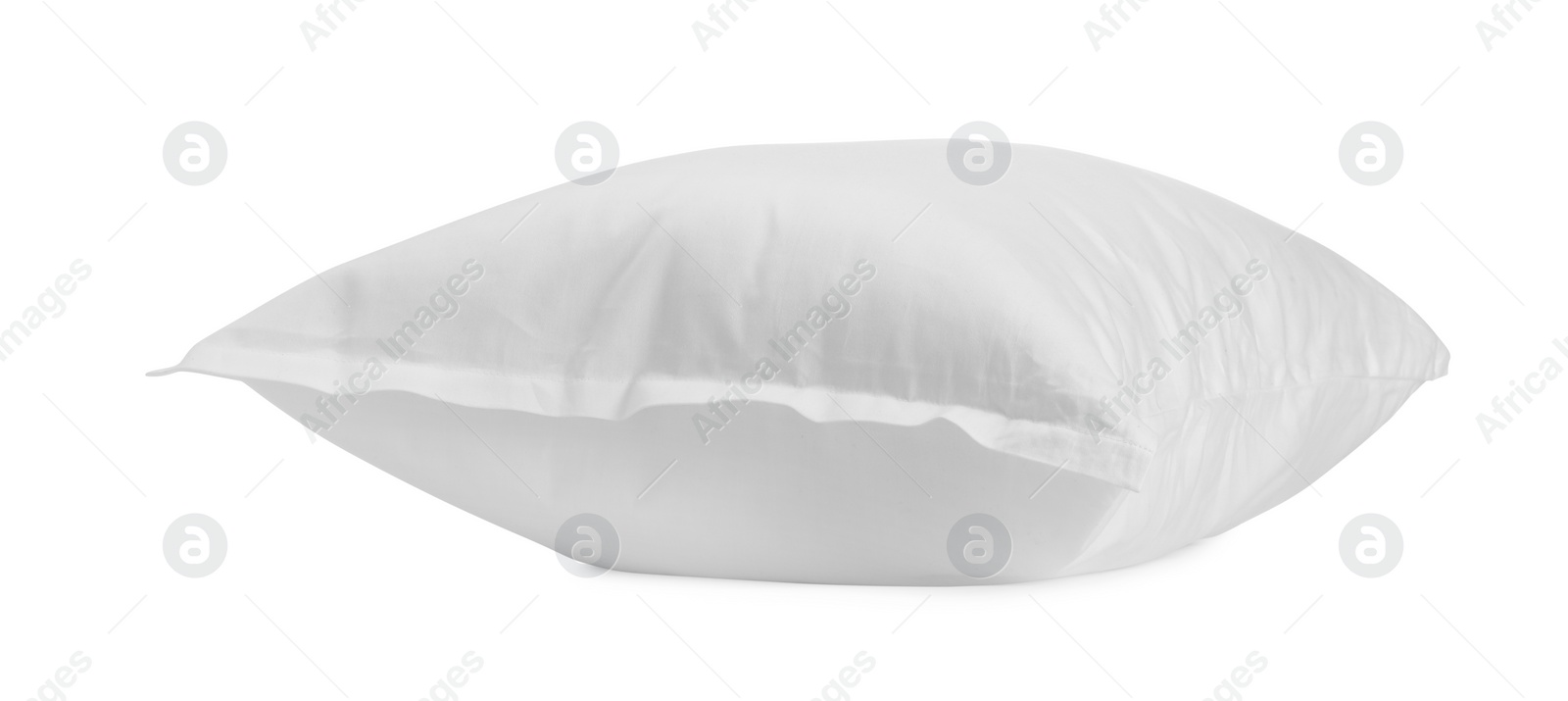 Photo of One new soft pillow isolated on white