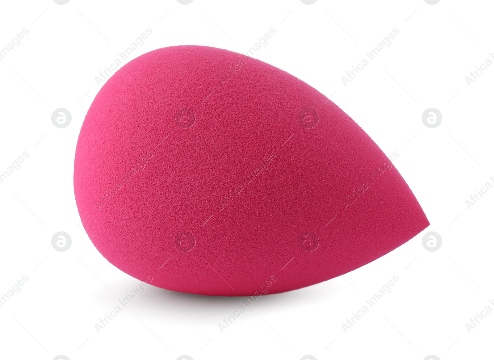 Photo of Bright pink makeup sponge isolated on white