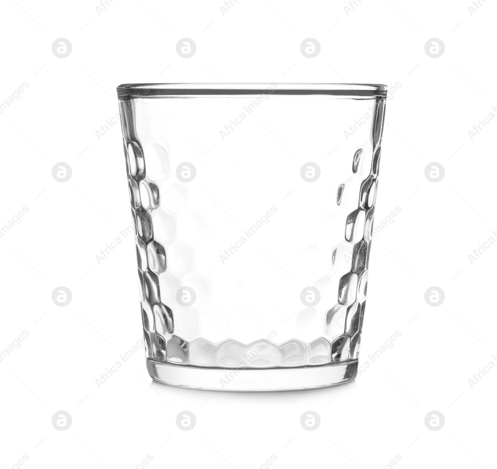 Photo of New clean empty glass isolated on white