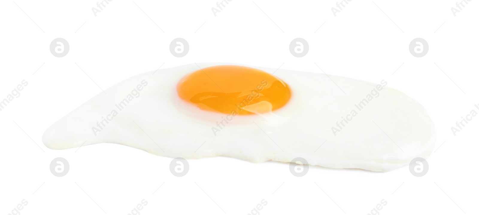 Photo of Tasty fried chicken egg isolated on white