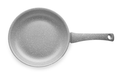 Photo of New non-stick frying pan isolated on white