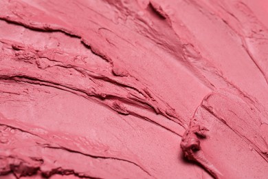 Photo of Texture of beautiful lipstick as background, closeup