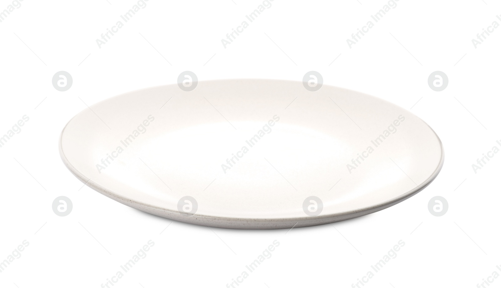 Photo of Clean empty ceramic plate isolated on white