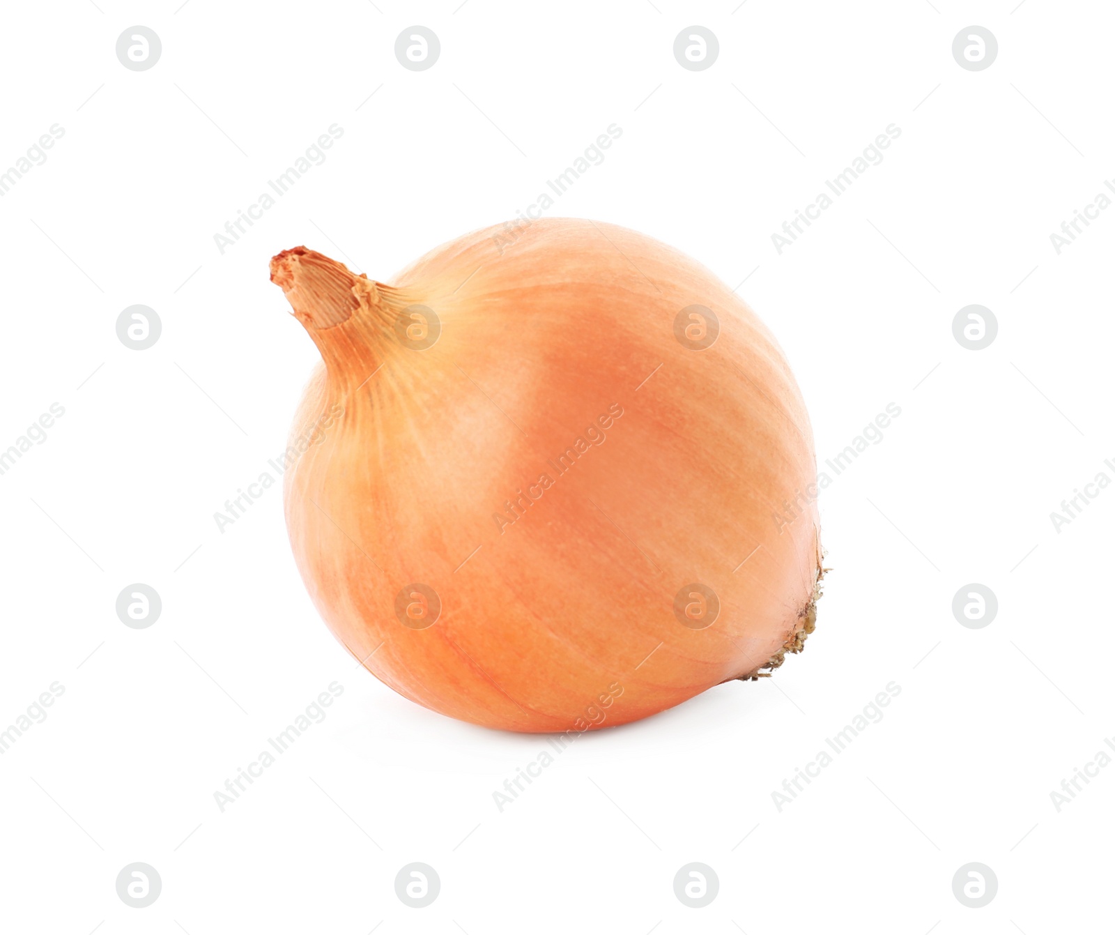 Photo of Fresh yellow onion bulb isolated on white