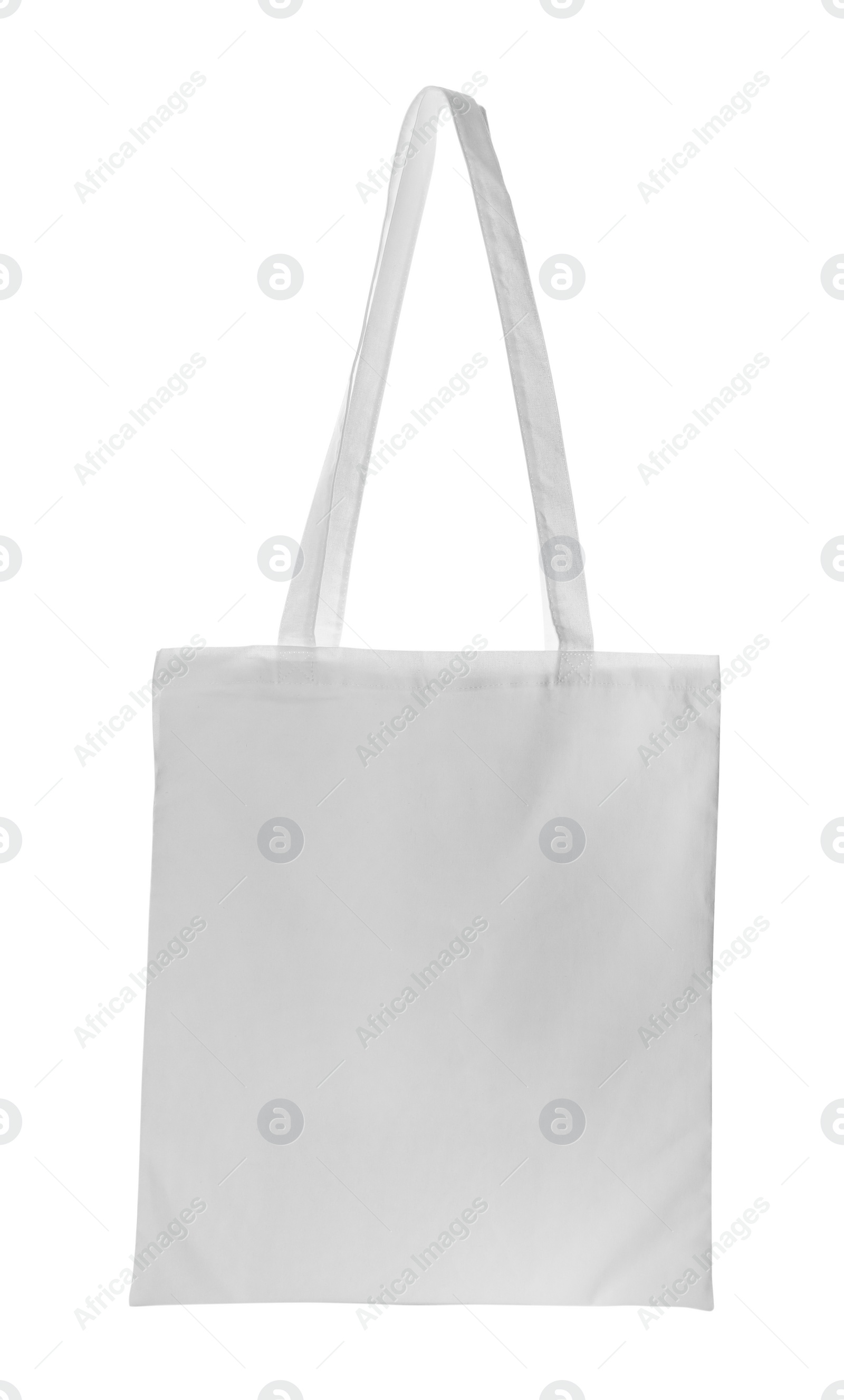 Photo of Blank textile bag on white background. Space for design